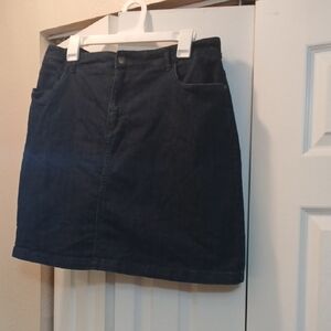 Croft & Barrow Blue Pencil Skort Mini Casual